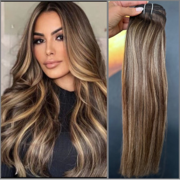 Extensii Clip-On DeLuxe Balayage B #4/17